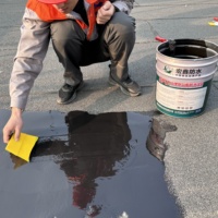 Matériaux d'étanchéité pour toitures en polyaspartate et polyurée, revêtement imperméable à appliquer au pinceau pour matériaux de construction