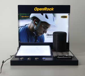 <strong>Custom</strong> Made <strong>Bluetooth</strong> Headset <strong>Display</strong> <strong>Stand</strong> Luminous <strong>Acrylic</strong> Exhibition For Shopping Mall <strong>Speakers</strong> <strong>Display</strong> Racks - Product Image 1