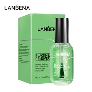 LANBENA Kit di rimozione del siero per rimuovere i punti neri che restringe i pori depuranti il trattamento dell'acne siero rassodante liscio per la cura della pelle 100 pezzi di carta