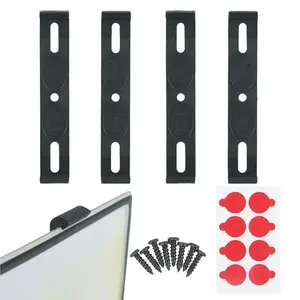 Ensemble de <span class=keywords><strong>4</strong></span> pièces universelles sans cadre pour plaque d'immatriculation européenne Porte-étiquette de voiture résistant aux intempéries pour avant arrière EU Russian New - Product Image 2