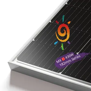 Full Set Solar Panel For House Tv And Fridge 430Watt Aluminum Frame 182Mm Quality Low Price Competitive Price Solar Panels