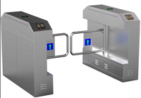 Système de tourniquet biométrique de contrôle d'accès piétonnier pour gymnases et centres de fitness, avec mécanisme de barrière à ailettes de sécurité
