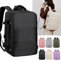 Nouveau sac à dos de couleur unie, grande capacité, rangement facile, sac multifonction pour ordinateur, sac d'étudiant, personnalisable