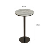 Table de bar moderne en marbre doré de luxe pour événements en plein air, hôtels, restaurants, salons