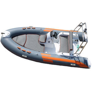 CE認定14フィート4.3mチャイナスポーツRIBHypalonインフレータブルボートグラスファイバーハル (PVC素材付き) モーター付きの新しい漁船 - Product Image 5