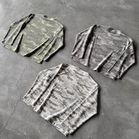 T-shirt camouflage personnalisé, style rétro américain, manches longues, impression DTG, t-shirt décontracté camouflage pour hommes