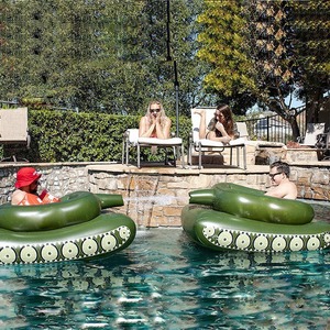 Inflatable Tank Swimming Ring 155cm Water Toy For Pool Fun - Product Image 1