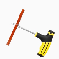 Utilisation d'urgence 8 pièces alésoir de forage vulcanisation Tubeless pneu crevaison bande de réparation réparation cloutage ensemble d'outils