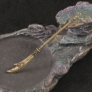 Romance des Trois Royaumes Guan Yu Guan Gong Dragon Lune Croissante Couteau Pendentif Porte-clés Ornement Figurine de Thé Cadeau - Product Image 4