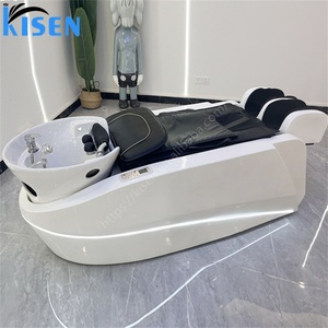 KISEN Lit de massage électrique de haute qualité en cuir confortable pour salon de coiffure, institut de beauté, soins capillaires, salle de bain en céramique, hôtel - Product Image 2