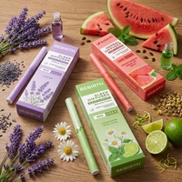 Bâtonnet Inhalateur d'Aromathérapie Naturelle aux Herbes en Gros pour une Relaxation Fraîche et un Bien-être Quotidien (Type Stylo)