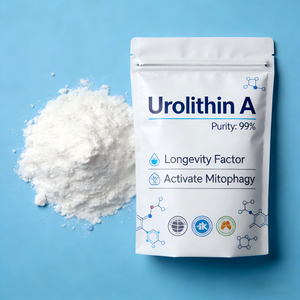 Trendy Urolithin A grondstof 2026, hoge zuiverheid 99%, Urolithin A poeder, bulkprijs voor mitochondriale gezondheidssupplementen - Product Image 1