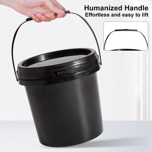 Baril et seau en plastique PP de qualité alimentaire, écologiques, hermétiques, avec couvercles, <span class=keywords><strong>5L</strong></span>/10L/20L (5 gallons) pour le stockage de l'eau – Prix usine - Product Image 3