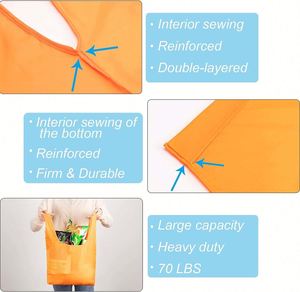 Hot Eco Grocery Store Foldable Portable Pocket Waterproof Lightweight Star Multi-Color Polyester Shopping <b>Bag</b> - Product Image 2