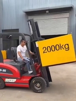 Chariot élévateur électrique à batterie au lithium de petite taille, fabriqué en Chine, chariot élévateur électrique à fourche équilibrée, 1-3 tonnes, à quatre roues motrices
