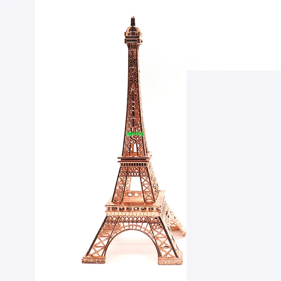 Vitrin dekorasyon eyfel kulesi modeli La tour Eiffel zanaat gül altın kule