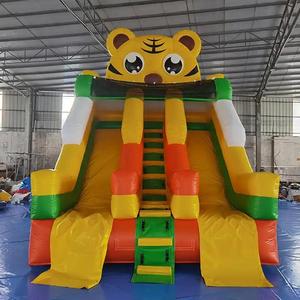Tobogán Inflable Comercial de PVC con Diseño de <span class=keywords><strong>León</strong></span> y Tigre para Niños, Tobogán Inflable Seco para Exteriores, Castillo Inflable Infantil, Tobogán Inflable Seco con Forma de Animal - Product Image 1