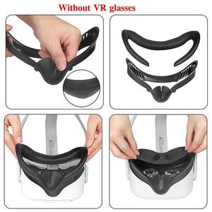 Juego de accesorios VR 6 en <span class=keywords><strong>1</strong></span> Soporte de interfaz facial PU Cuero Espuma Cubierta de almohadilla facial Protector de lente para <span class=keywords><strong>Oculus</strong></span> <span class=keywords><strong>Quest</strong></span> 2 - Product Image 5