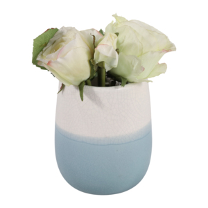 Portapenne in ceramica bicolore per organizer da scrivania, accessorio elegante per l'ufficio, piccolo contenitore da scrivania per penne - Product Image 2