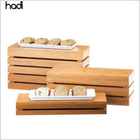 Risers de buffet en bois de chêne moderne, présentoirs de table, 11 pièces, équipements de restaurant, affichage alimentaire, élévation de buffet, set à vendre