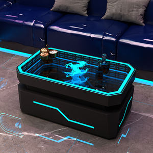 Yüksek kalite moda ticari Bar kokteyl gece kulübü sürdürülebilir temperli cam paslanmaz çelik ayna özelleştirmek Led masa - Product Image 4