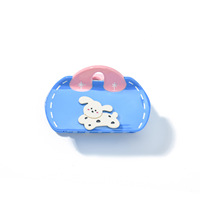 Pince à cheveux en acétate Yuxi personnalisable avec logo, couleur unie, écologique, nouvelle collection automne-hiver, style niche, pince requin tendance