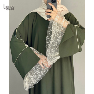 Рамадан Абая: Женское мусульманское платье для молитв в арабском стиле Дубай, Кебая, Кафтан, Роба (для женщин) - Product Image 5