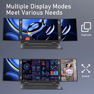 2025 thiết kế mới <span class=keywords><strong>Intel</strong></span> <span class=keywords><strong>Core</strong></span> i7 1270P 12th Gen CPU ba màn hình 16 "+ 10.5" + 10.5 ''IPS Thương hiệu Mới kinh doanh máy tính xách tay ba màn hình - Product Image 4