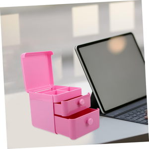 Caja de Joyería Mini Kawaii con Cajones, Organizador de Piezas Pequeñas de ABS Resistente para Pendientes, Cinta Washi, Cuentas, Manualidades - Product Image 2
