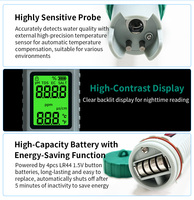 2026 Industrial Water Quality Tester 5-in-1 EC/Temp/TDS pH Meter Digital 0.05 Accuracy 1 Year Warranty for Swimming