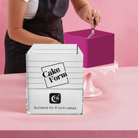 Moules à gâteau ronds et carrés de 4, 5, 6, 8, 10 pouces, emballages pour pâtisserie, moules à mousse, outils de pâtisserie, séparateurs de gâteaux, kit de pâtisserie