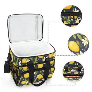 Aloha Hawaii Custom Print Lemon Large Insulated Lunch <b>Box</b> Leak Proof Waterproof Collapsible <b>Cooler</b> Lunch Bag for Camping - Product Image 3