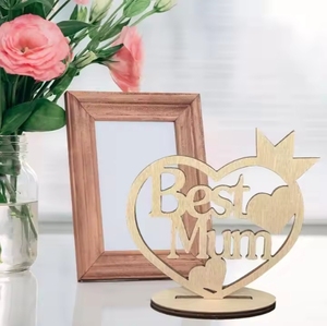 Artesanías creativas de <span class=keywords><strong>madera</strong></span> Decoración Día DE LA MADRE Día <span class=keywords><strong>del</strong></span> <span class=keywords><strong>Padre</strong></span> <span class=keywords><strong>Regalos</strong></span> artesanales de <span class=keywords><strong>madera</strong></span> Corazón Diseño hueco Letras Corte láser Chips de <span class=keywords><strong>madera</strong></span> - Product Image 2