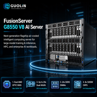 Serveur haute performance FusionServer G8550 V8 10U à forte demande, jusqu'à 20 GPU double largeur AMD Turin LLM