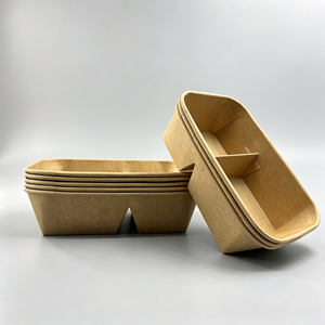 Bol en papier jetable à bas prix, récipient alimentaire résistant à l'huile, forme et taille personnalisées, boîte à emporter avec couvercle - Product Image 6