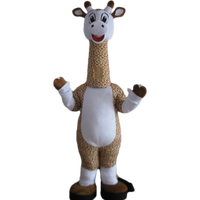 Costume de mascotte girafe amusant, sur mesure pour adultes, en peluche, marque Blue Sky