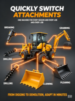 Chargeuse-pelleteuse articulée 4x4 multifonctionnelle à prix d'usine, machine compacte de terrassement et de chargement avec cabine entièrement fermée