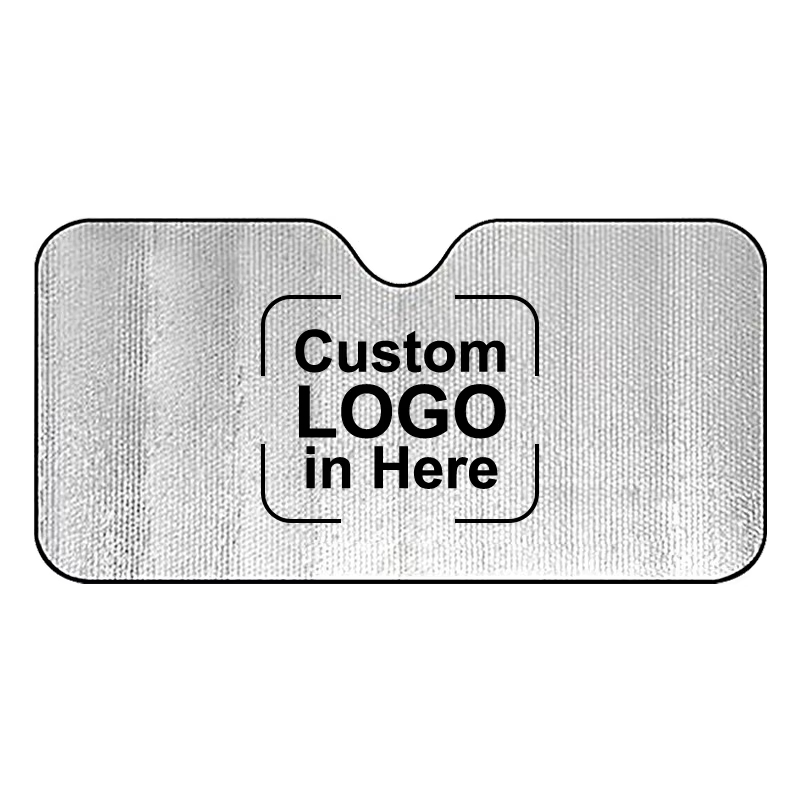 XJ9785 Custom Printing Windshield Polyester UV Sun Car Sun Shades Auto Car Sunshade Logo Aluminum Foil Sun Shield Car Sunshades
