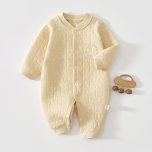 Body de Manga Larga para Bebé, Algodón Grueso, Ropa de Invierno, Unisex, Mono para Bebé - Product Image 1