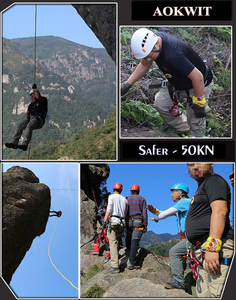 Alat <span class=keywords><strong>Belay</strong></span> Panjat Tebing ANT5PPE 50KN, Peralatan Rappelling Penurun (Descender) Bentuk 8 untuk Penyelamatan, Sistem 8 Tali dengan Slot <span class=keywords><strong>Belay</strong></span> Bertelinga Bengkok - Product Image 6