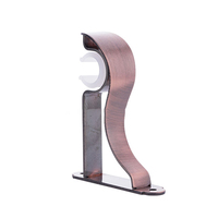 Supports de tringle à rideaux robustes et réglables en gros pour usine, supports de fenêtre modernes à clipser pour salon, taille personnalisée