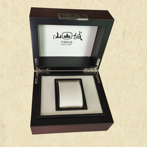Wooden <b>Watch</b> Box Rectangle Walnut MDF Gift Packaging for Men Women Single <b>Watch</b> <b>Case</b> Made in Shenzhen SBH 0688 - Product Image 2