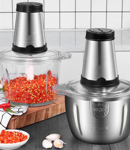 電動肉挽き器、<span class=keywords><strong>3</strong></span> Lステンレスボウル、フードプロセッサー & 野菜チョッパー、4枚の刃でダイシング、ミンシング、ピュア - Product Image 2