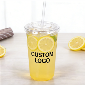 แก้วพลาสติกใสแบบใช้แล้วทิ้งขนาด 12 ออนซ์ 32 ออนซ์ 480 มล. สำหรับน้ำผลไม้ แก้วน้ำพลาสติก - Product Image 2
