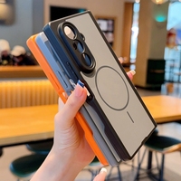 Étui de téléphone en PC avec charge sans fil, double compartiment magnétique, axe central, finition mate, pour Color Blocking, compatible ZFold 8Ultra Zfold6