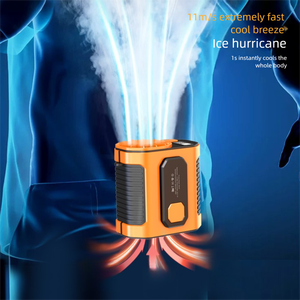 Mini ventilateur portatif d'humidification et de refroidissement par <span class=keywords><strong>air</strong></span> sans lame avec USB alimenté par batterie 5000mAh pour une utilisation en extérieur - Product Image 4