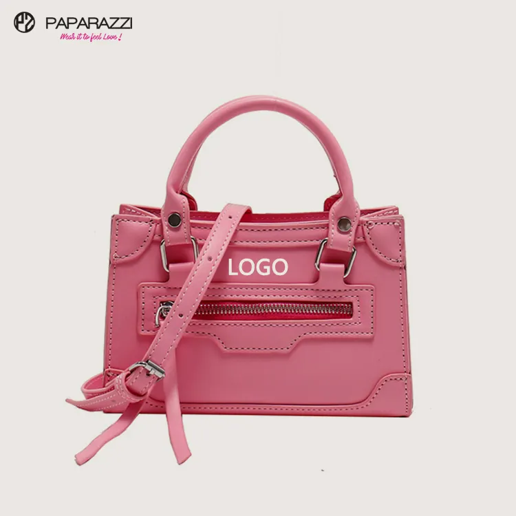 Paparazzi PA0205 Luxury mini bolsos fashion tote bag Small Women Ladies Vegan Leather Purse Crossbody Bag