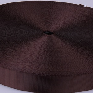 Thiết Kế Mới Chất Lượng Cao Phẳng Nylon Vải 38Mm 1.5 Inch Màu Cà Phê Đen Đồng Bằng Nylon Băng Cho Túi Dây Đeo 1.5Mm Độ Dày - Product Image 2