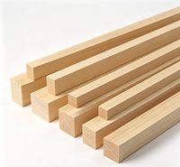 Dowel & Bilah Kayu Pinus Persegi Panjang 1/4 1 12 15 PCS Penyangga Kayu Perlengkapan Kerajinan DIY untuk Proyek Hadiah Peri