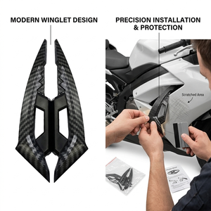 Autocollant de décoration de carrosserie de <span class=keywords><strong>moto</strong></span>, aile fixe, lame latérale anti-rayures en forme de griffe, accessoire tendance, durable - Product Image 1